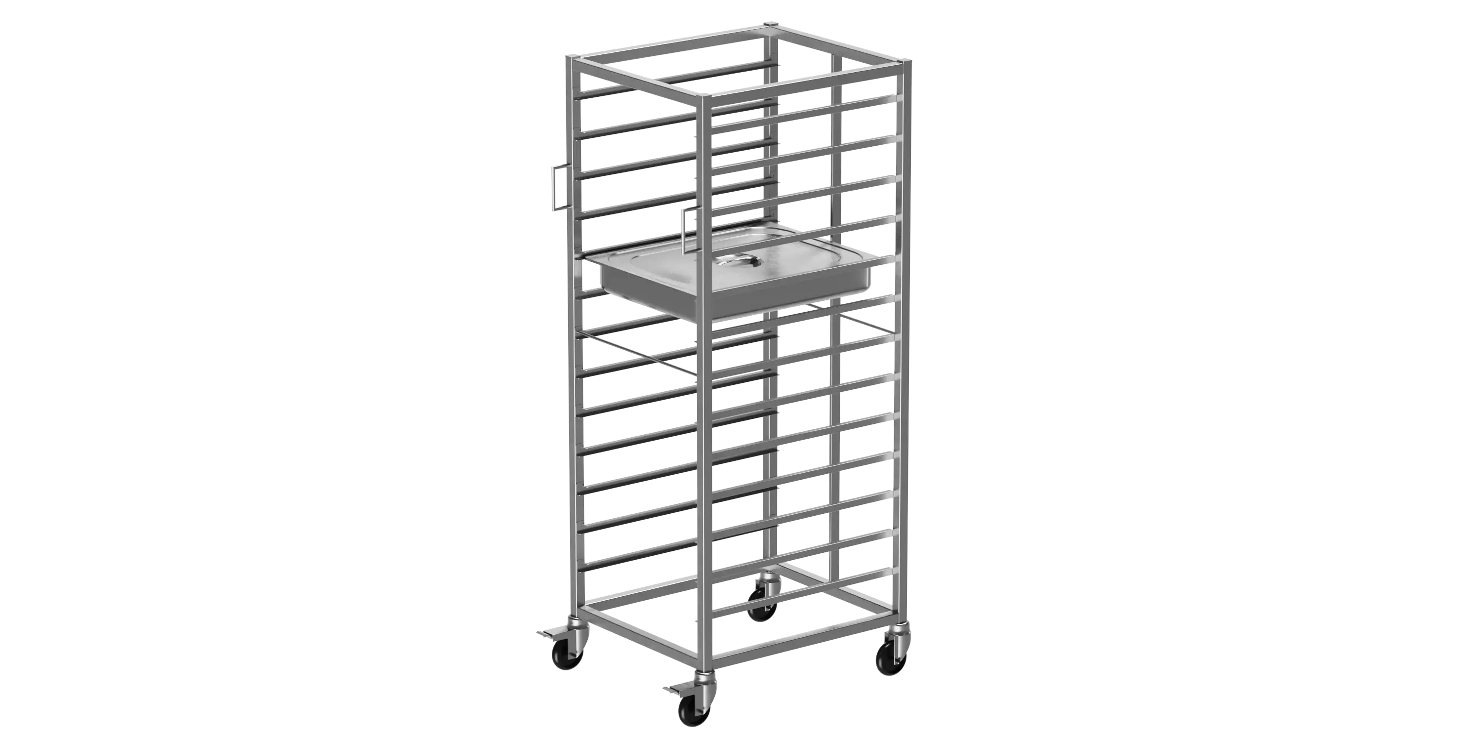 GN 2/1 Küvet Taşıma Arabası 13 Adet Kapasiteli (GN 2/1 Trolley) 13